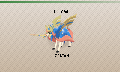 GALAR POKEDDEX DAY 5 - Zacian: Crowned Sword by ShadeofShinon on