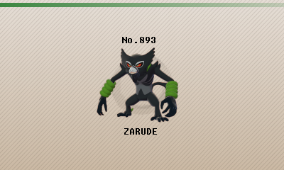 Serebii.net - The Mythical Pokémon Zarude is now available