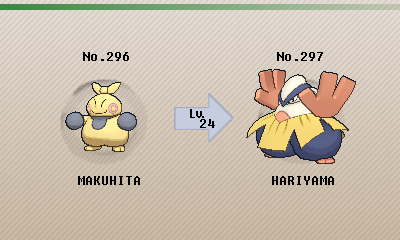 Pokemon Sapphire Makuhita Evolution Chart