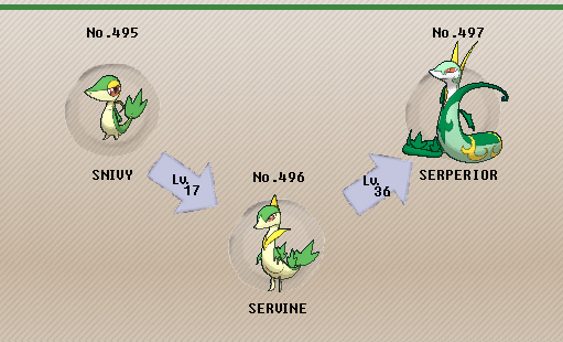 Gen 5 Unova Starters Snivy Servine Serperior Tepig 