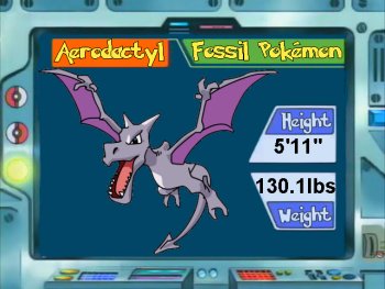 Pokemon Aerodactyl Fossil