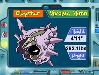 Cloyster, Pokédex