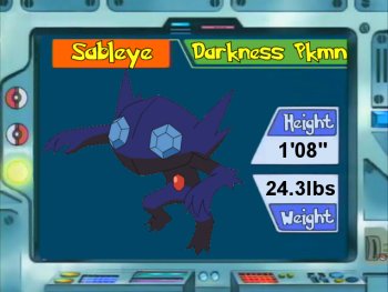 Pokemon 8302 Mega Sableye Pokedex: Evolution, Moves, Location, Stats