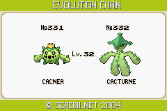 How To Evolve Cacnea Into Cacturne In Pokemon Emerald