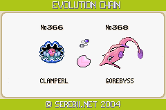 Which of these Clamperl will evolve into Gorebyss? This is