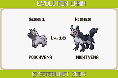 Does poochyena evolve