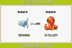 octillery evolution chart