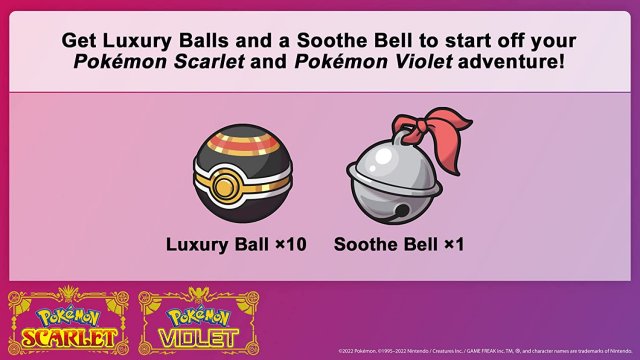 Pokémon Scarlet & Violet - Serial Code Events