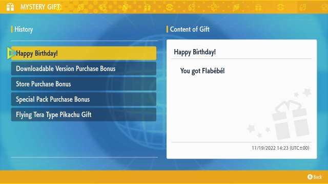 Mystery Gift Codes In Pokemon Scarlet and Violet