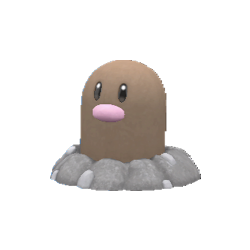 Diglett - #050 -  Pokédex