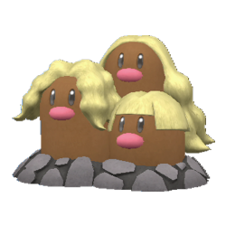 Dugtrio - #051 -  Pokédex