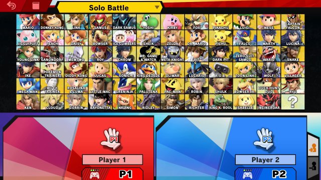 super smash bros ultimate list of characters