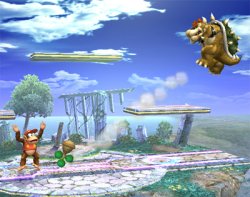 Bowser goes flying