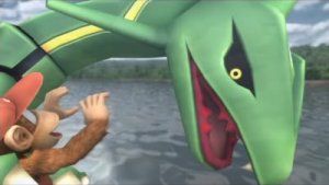 Rayquaza has Diddy Kong