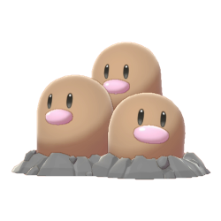 Diglett, Pokédex