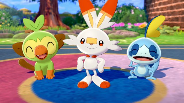 Grookey, Scorbunny and Sobble