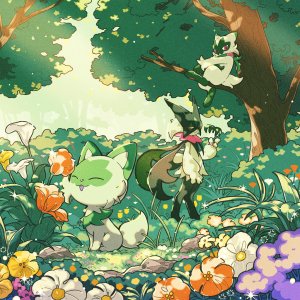 Sprigatito Floragato & Meowscarada Binders