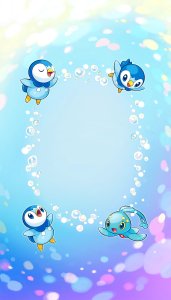 Manaphy and Piplup Display Boards