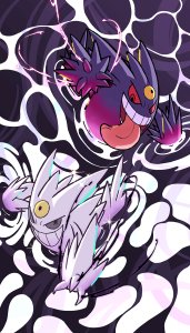 Mega Gengar & Shiny Mega Gengar Display Boards
