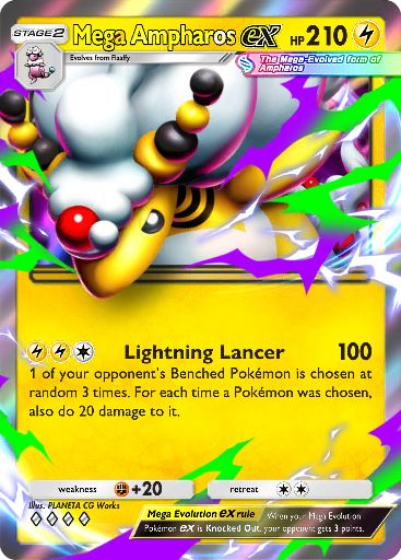 Mega Rising - #85 Mega Ampharos ex