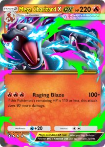 Mega Charizard X ex 4 Diamond Card Preview