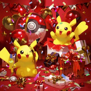 The New Year With Pikachu (Playmats)