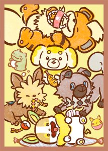 Yamper Growlithe Lillipup Rockruff and Fidough (Sleeves) Yamper Growlithe Lillipup Rockruff and Fidough (Sleeves)
