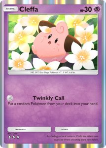 Cleffa Card Preview