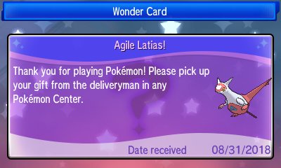 Pokemon Enigma Stone Latias Latios Event Distribution for