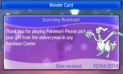 Pokémon Ultra Sun & Ultra Moon - Serial Code Events